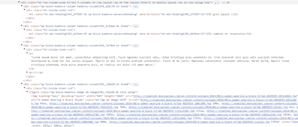 css grid ce que voit les bots