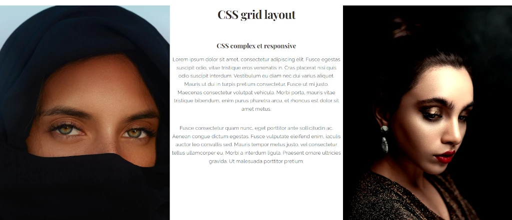 css grid au format desktop