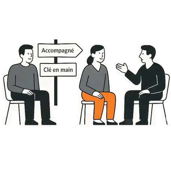 être accompagné ou déléguer la création de son site