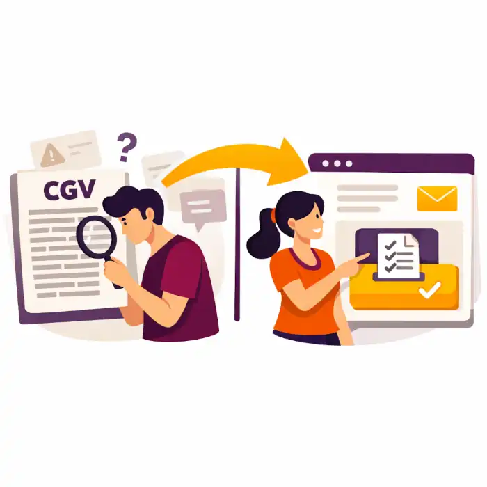 mention dans les cgv insuffisant