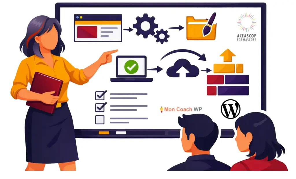 Le coaching WordPress peut aussi prendre la forme d’une formation personnalisée
